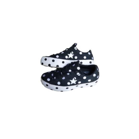 Converse One Star Black and White Polka Dot Platform Sneakers - Women’s Size 8 - Picture 1 of 8